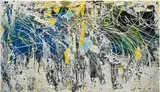 José Parla, Will The Future Continue To Speed Up?, 2021, collage, acrylic, enamel, ink and plaster on canvas