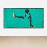 Wonder Buhle Mbambo, Comfort, 2020, acrylic and metallic gold on canvas