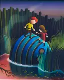 Jordi Ribes, The New Generation, 2010, oil on canvas