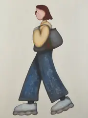 Felix Treadwell, London Girl, 2021, oil on canvas