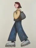 Felix Treadwell, London Girl, 2021, oil on canvas