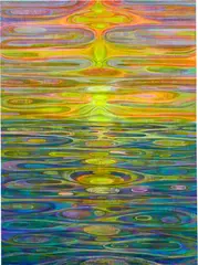 Yuxing Huang, Sunrise and Sunset, 2013, oil on canvas