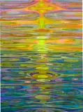Yuxing Huang, Sunrise and Sunset, 2013, oil on canvas