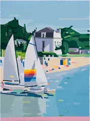 Normandy by Guy Yanai, 2020, oil on canvas, sold Nov 2023