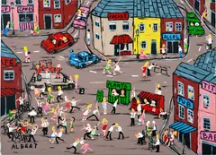 Albert Willem, Dancing at the Ball, 2020, acrylic on linen