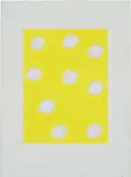 Xiangyu He, 9 Lemons, 2021, acrylic and pencil on paper