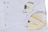 Yoshitomo Nara, Untitled (Who Snatched the Babies), 2002, colour pencil and graphite on envelope