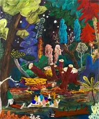 Yuichi Hirako, Lost in Thought 50, 2019, acrylic on canvas