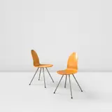 Arne Jacobsen, Pair of 'Tongue' chairs, model no. 3106