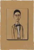 Zeng Fanzhi, Untitled, 2002, pencil and coloured pencil on paper