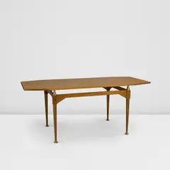 Demountable octagonal table, model no. TL3 by Franco Albini, 1951, teak, painted steel, offered Nov 2023