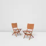 Franco Albini, Pair of folding chairs