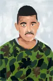 Soimadou Ali Ibrahim, Youthful Innocence, acrylic on canvas