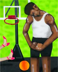 Gao Hang, Just Freaking Dunked on My Girlfriend, 2020, acrylic on canvas