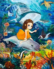Jade Kim, Aqua, 2022, oil on canvas