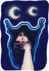 Eliot Greenwald, Night Car (begins to vanish), 2020, acrylic on canvas