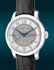 F.P. Journe, An attractive and innovative platinum perpetual calendar wristwatch with leap year, power reserve indication and instantaneous jumping calendar mechanism, Circa 2012