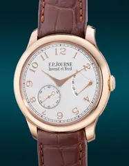F.P. Journe, A fine and elegant pink gold chronometer wristwatch with small seconds, power reserve indication, guarantee and presentation box, Circa 2021