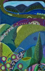 Glendon Cordell, Take Me Somewhere Magical 2, 2019, acrylic on canvas
