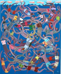 Kitti Narod, Untitled, 2021, acrylic on canvas