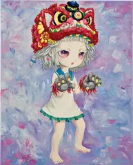 Jade Kim, Growl II, 2021, acrylic on canvas
