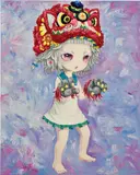 Jade Kim, Growl II, 2021, acrylic on canvas