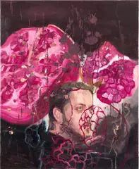 Winner Jumalon, Pomegranates II, 2016, oil on canvas