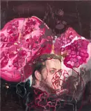 Winner Jumalon, Pomegranates II, 2016, oil on canvas