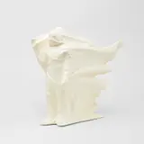 Daniel Arsham, Hollow Figure, 2018, cast opaque white resin