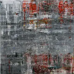 Cage P19-4 by Gerhard Richter, Giclée print in colours, flush-mounted to aluminium with metal strainer on the reverse (as issued), sold Jun 2023