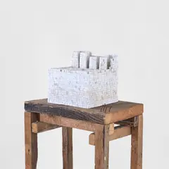 Yu Ji, Public Space No. 3, 2011, plaster dust and wood