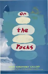 Untitled (On the Rocks) by Joel Mesler, 2020, acrylic on poster, sold Jun 2023