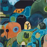 Glendon Cordell, Walking Through Shadows, 2020, acrylic on canvas