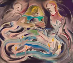 Sophie von Hellerman, Birthday Party, 2020, acrylic on canvas