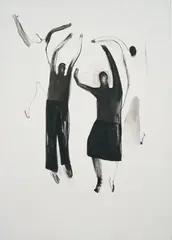 Warming Up for a Long Time by Lulu Ngie, 2016, oil on canvas, sold Sep 2023