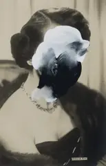Untitled by Tomoo Gokita, 2018, acrylic gouache on photograph, sold Sep 2023