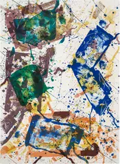 Untitled (L. 254) by Sam Francis, 1982, offset lithograph in colours, on Arches 88 paper, the full sheet, sold Sep 2023