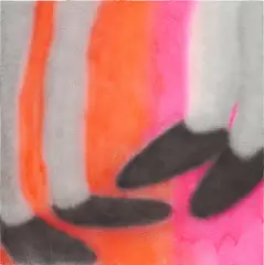 Austin Lee, Meeting, 2015, flashe acrylic on canvas