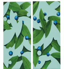 Ryan Mrozowski, Untitled (Pair), 2018, acrylic on linen