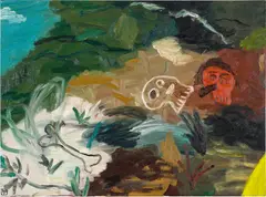 Matías Sánchez, Los Enamorados, 2018, oil on canvas