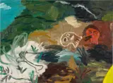 Matías Sánchez, Los Enamorados, 2018, oil on canvas