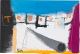 Edgar Plans, Tobo-gun, 2009, oil on canvas, in artist's frame