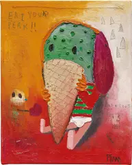 Edgar Plans, Eat Your Peak!, 2014, oil on canvas