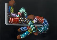 Give Me a Little Bit by Suanjaya Kencut, 2017, acrylic on canvas, sold Sep 2023