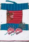Untitled by Jordy Kerwick, 2021, oil stick and pencil on Arches oil paper, sold Sep 2023