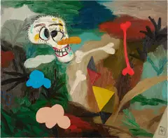 Ermitaño by Matías Sánchez, 2019-2020, oil on linen, offered Feb 2023