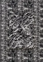 Julia Dault, 2 Become 1, 2014, canvas, foiled mesh and spandex
