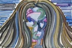Face by Etsu Egami, 2021, oil on canvas, offered Nov 2023