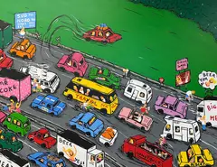 Albert Willem, The Highway to Inner Peace, 2021, acrylic on linen