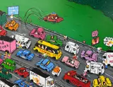 Albert Willem, The Highway to Inner Peace, 2021, acrylic on linen